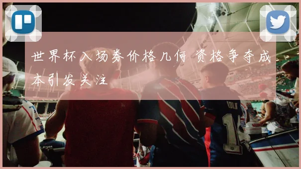 世界杯入场券价格几何 资格争夺成本引发关注